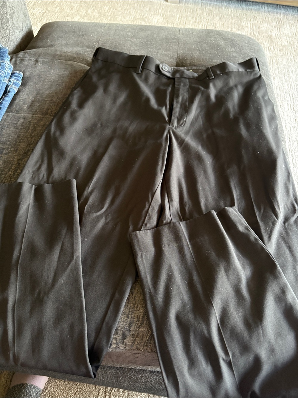 Savane Men's Black Dress Pants - Classic Straight Fit